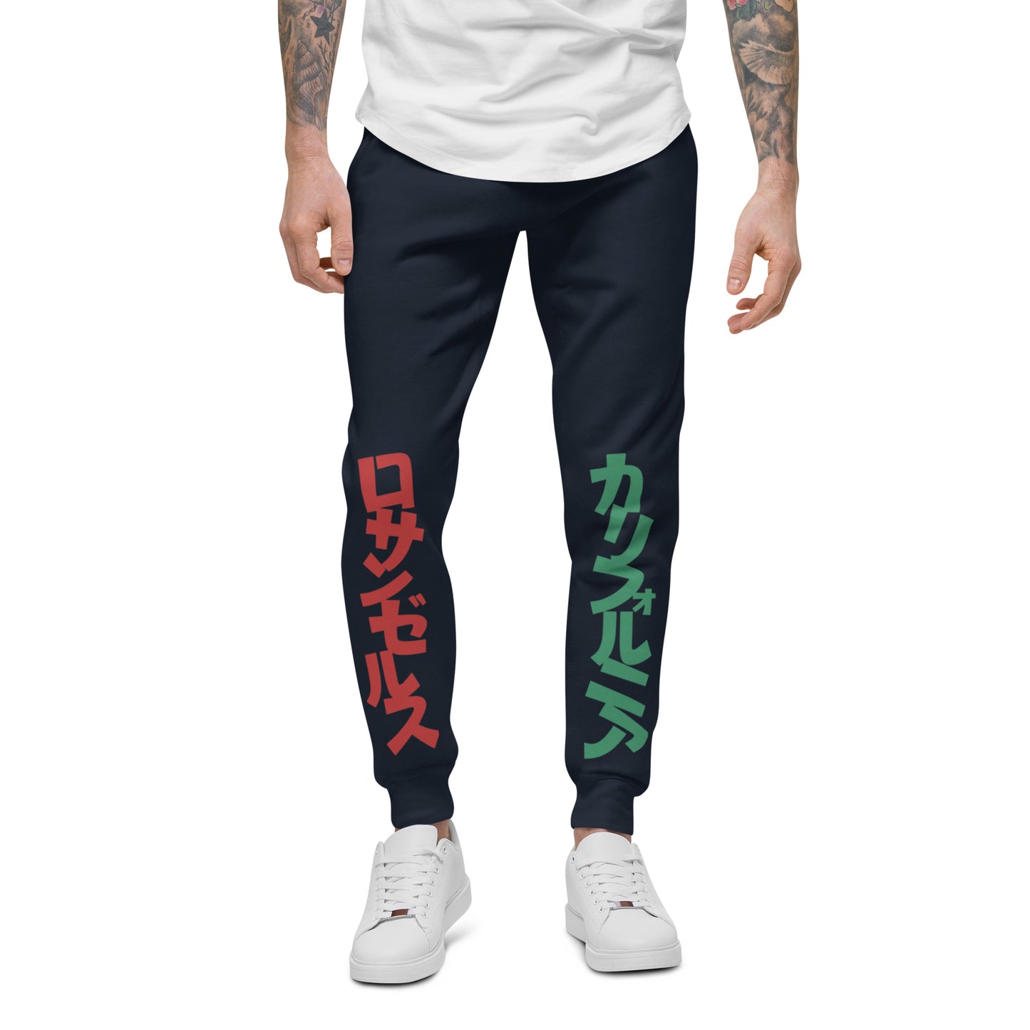 California Japanese Katakana, graffiti art Unisex fleece sweatpants