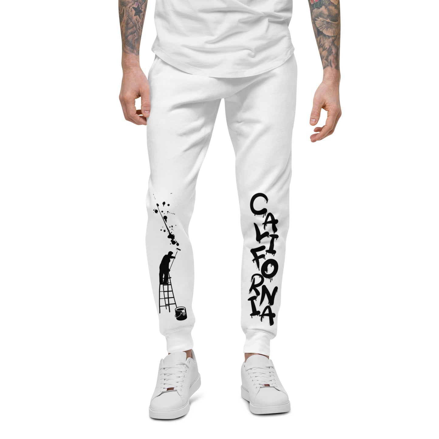 California Japanese Katakana, graffiti art, Painting Unisex fleece sweatpants