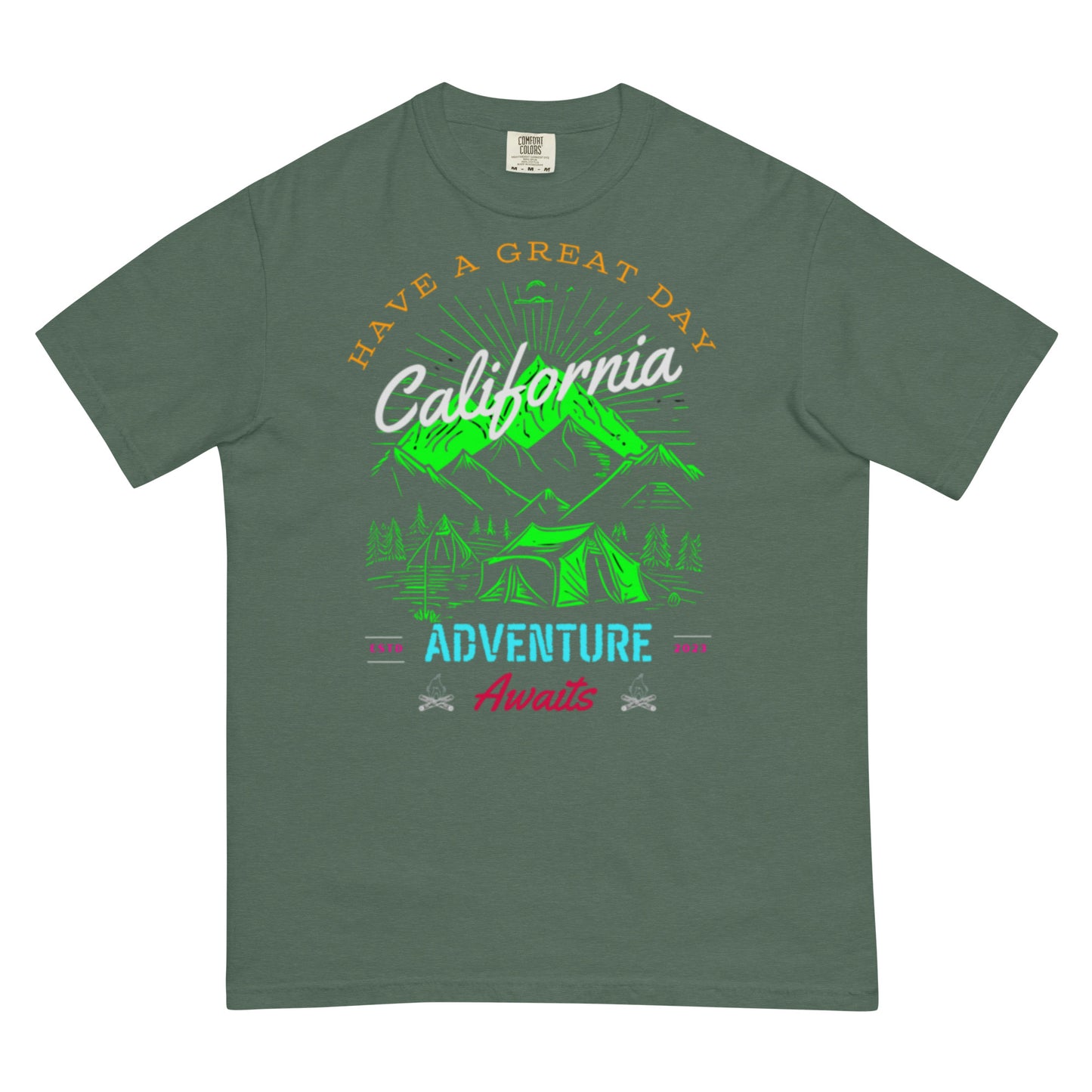 California Adventure Unisex garment-dyed heavyweight t-shirt