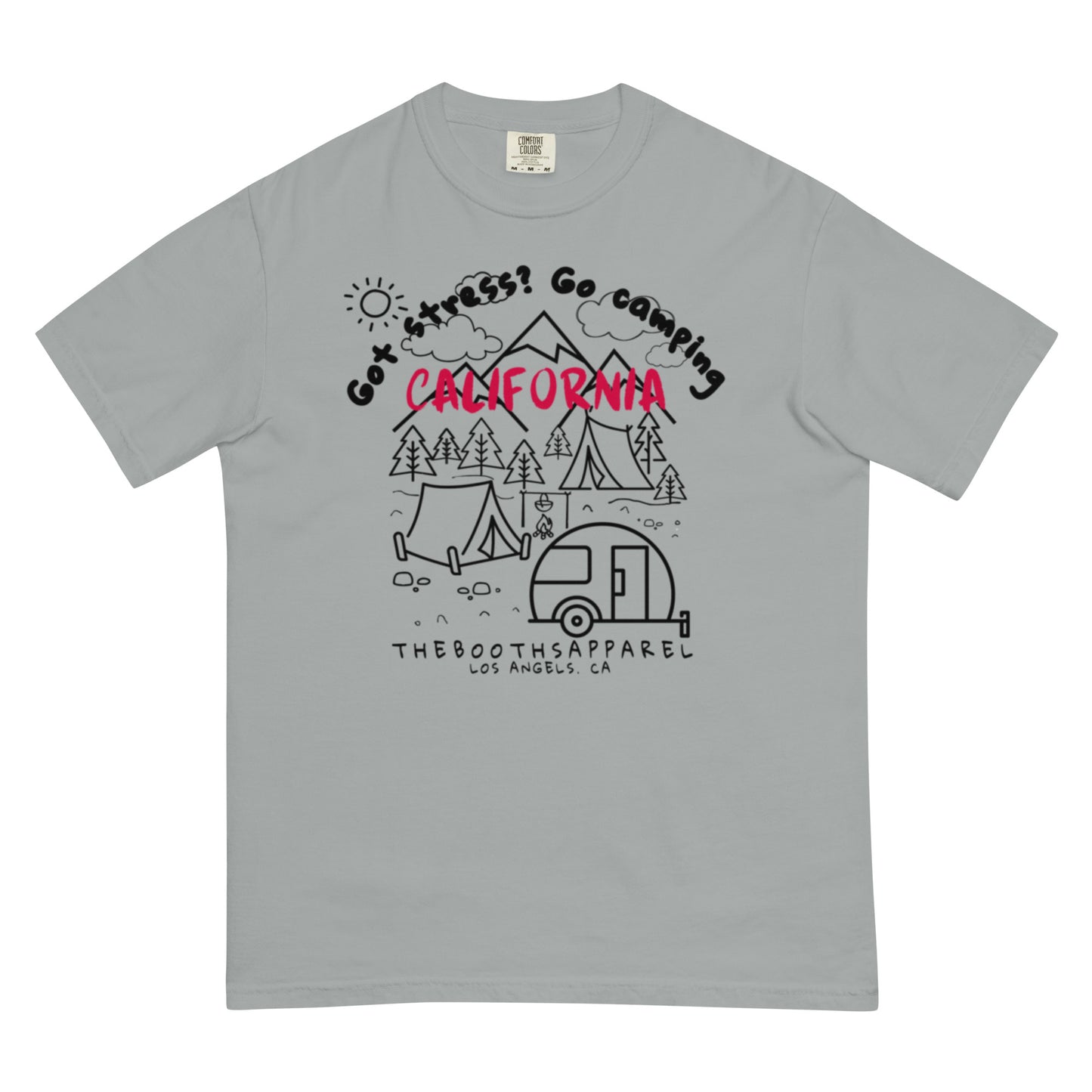California Got stress Black Unisex garment-dyed heavyweight t-shirt