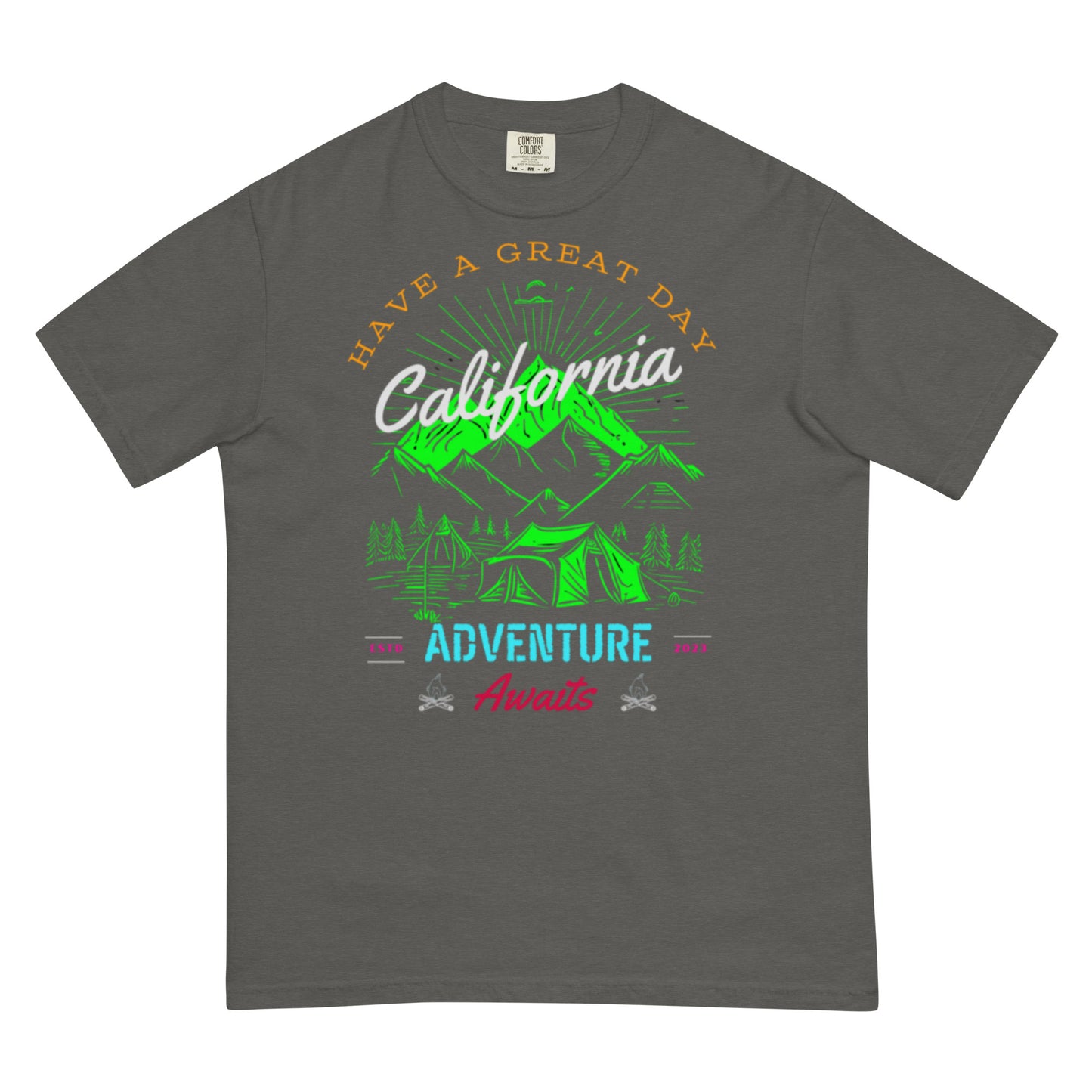 California Adventure Unisex garment-dyed heavyweight t-shirt