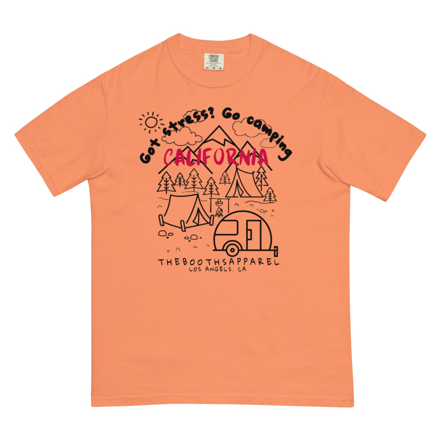 California Got stress Black Unisex garment-dyed heavyweight t-shirt