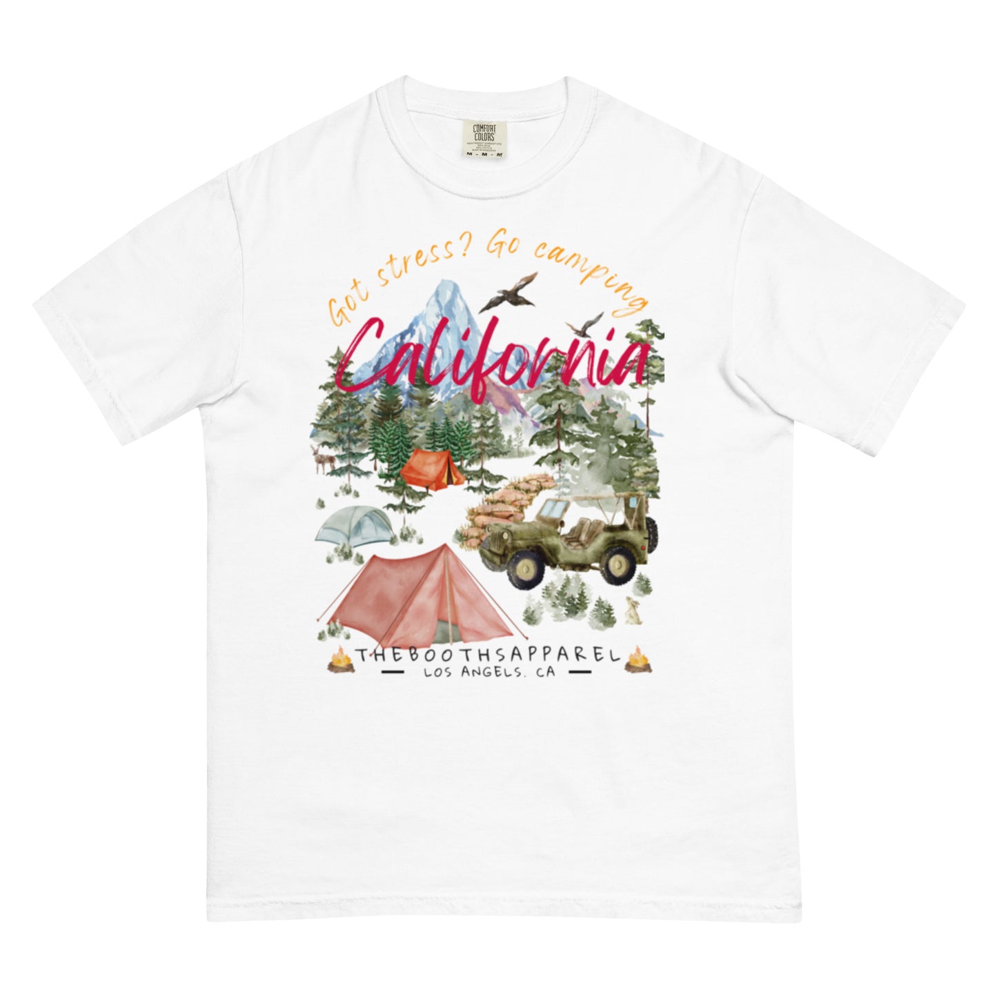 California Got stress Unisex garment-dyed heavyweight t-shirt