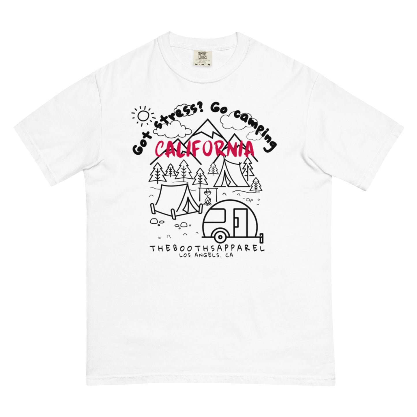 California Got stress Black Unisex garment-dyed heavyweight t-shirt