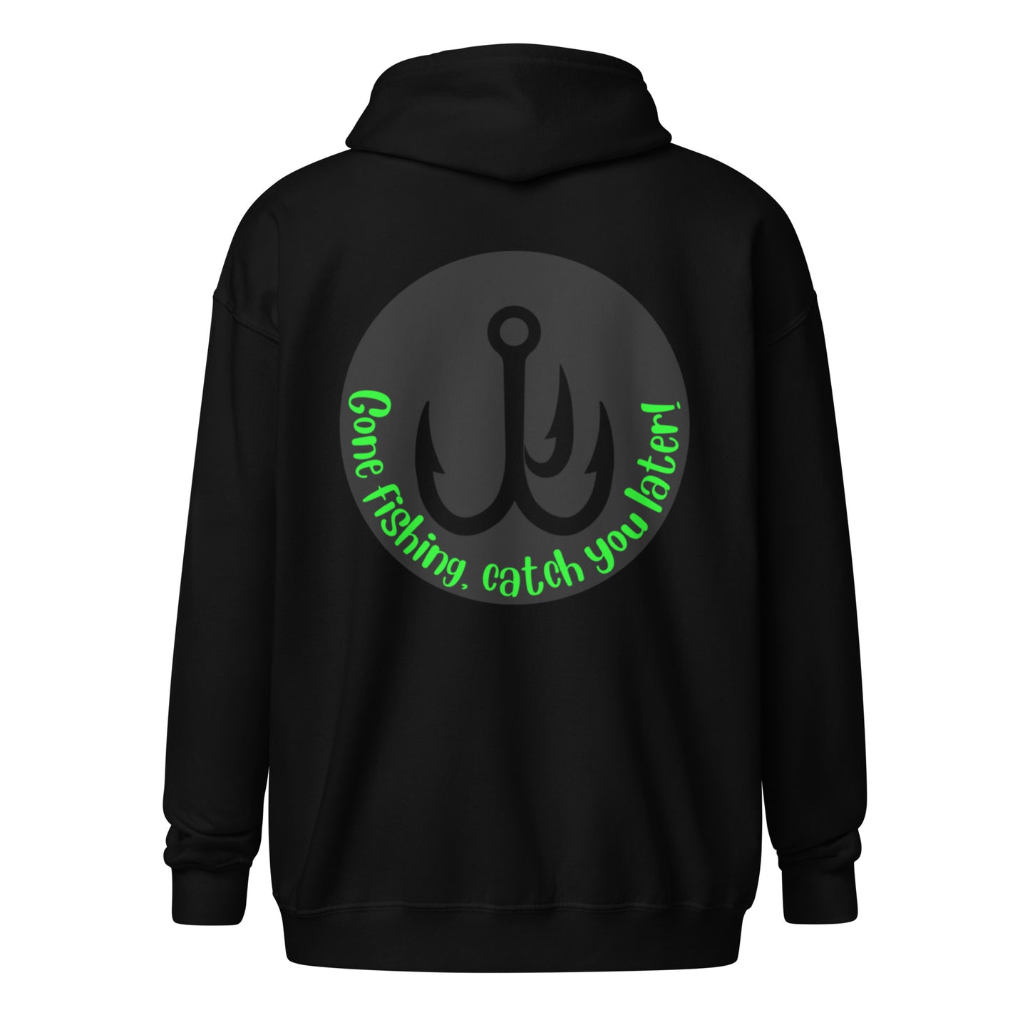 I'm a man Gone Fishing Unisex heavy blend zip hoodie