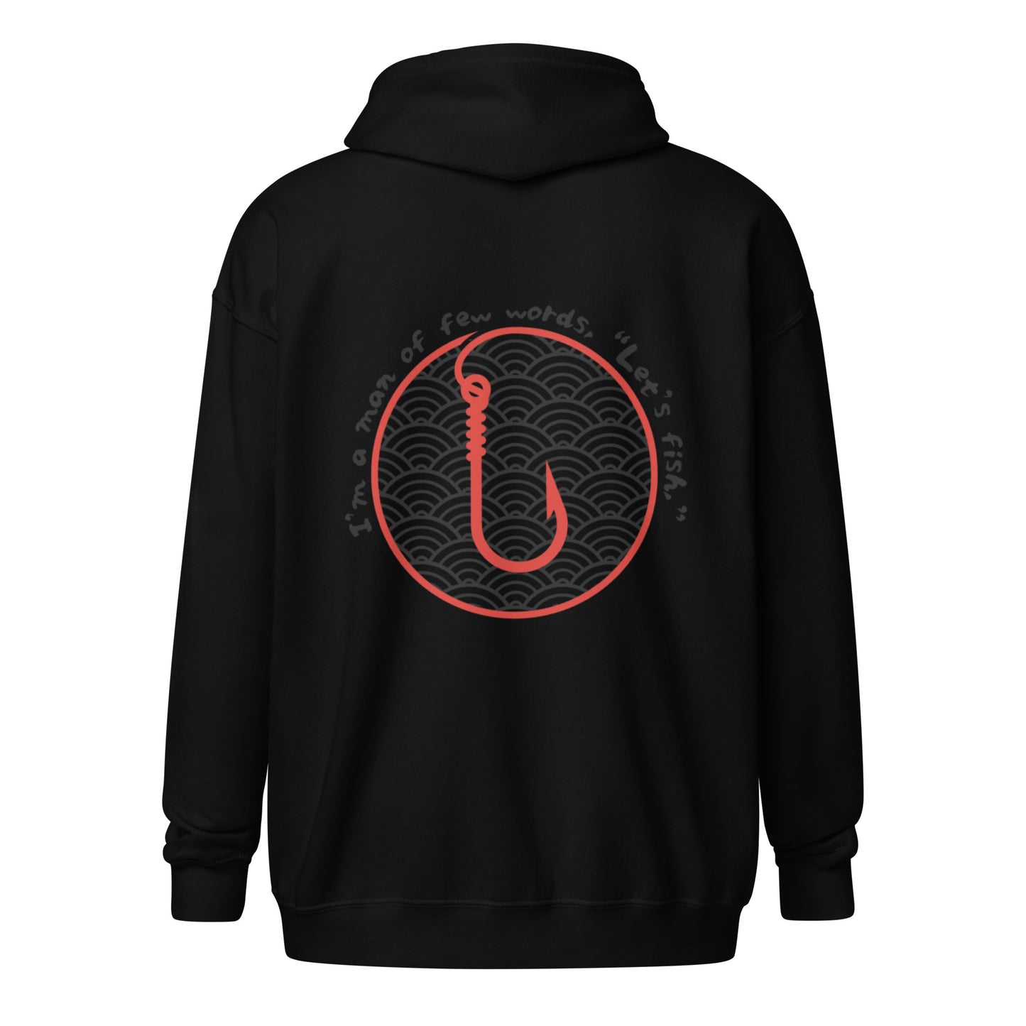 I'm a man Fishing Tuna Unisex heavy blend zip hoodie