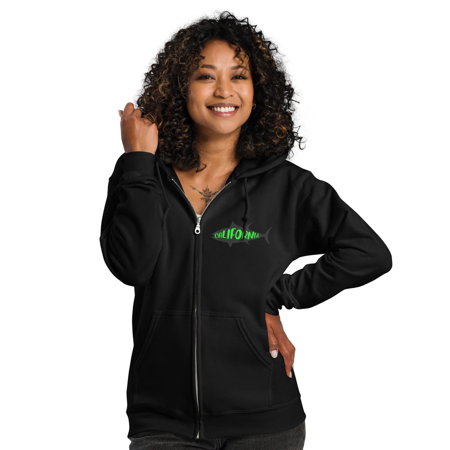 I'm a man Gone Fishing Unisex heavy blend zip hoodie