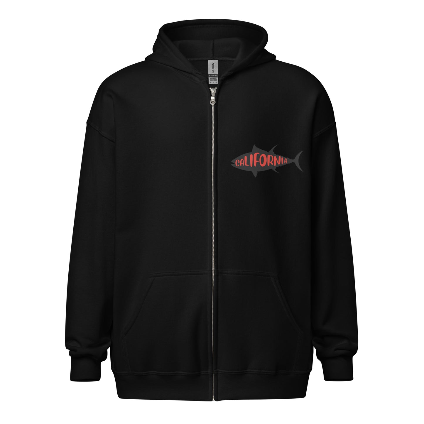 I'm a man Fishing Tuna Unisex heavy blend zip hoodie