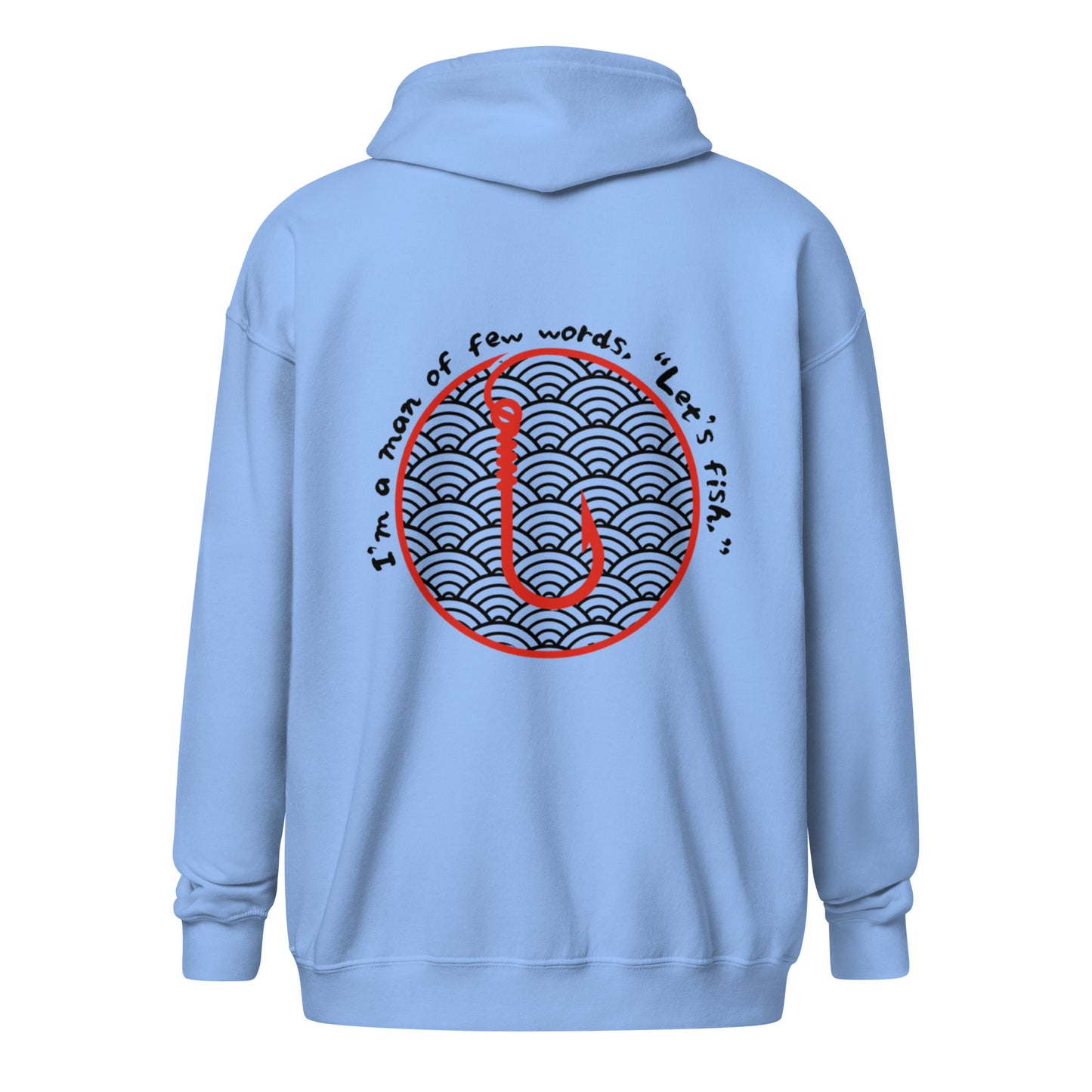 I'm a man Fishing Tuna Unisex heavy blend zip hoodie