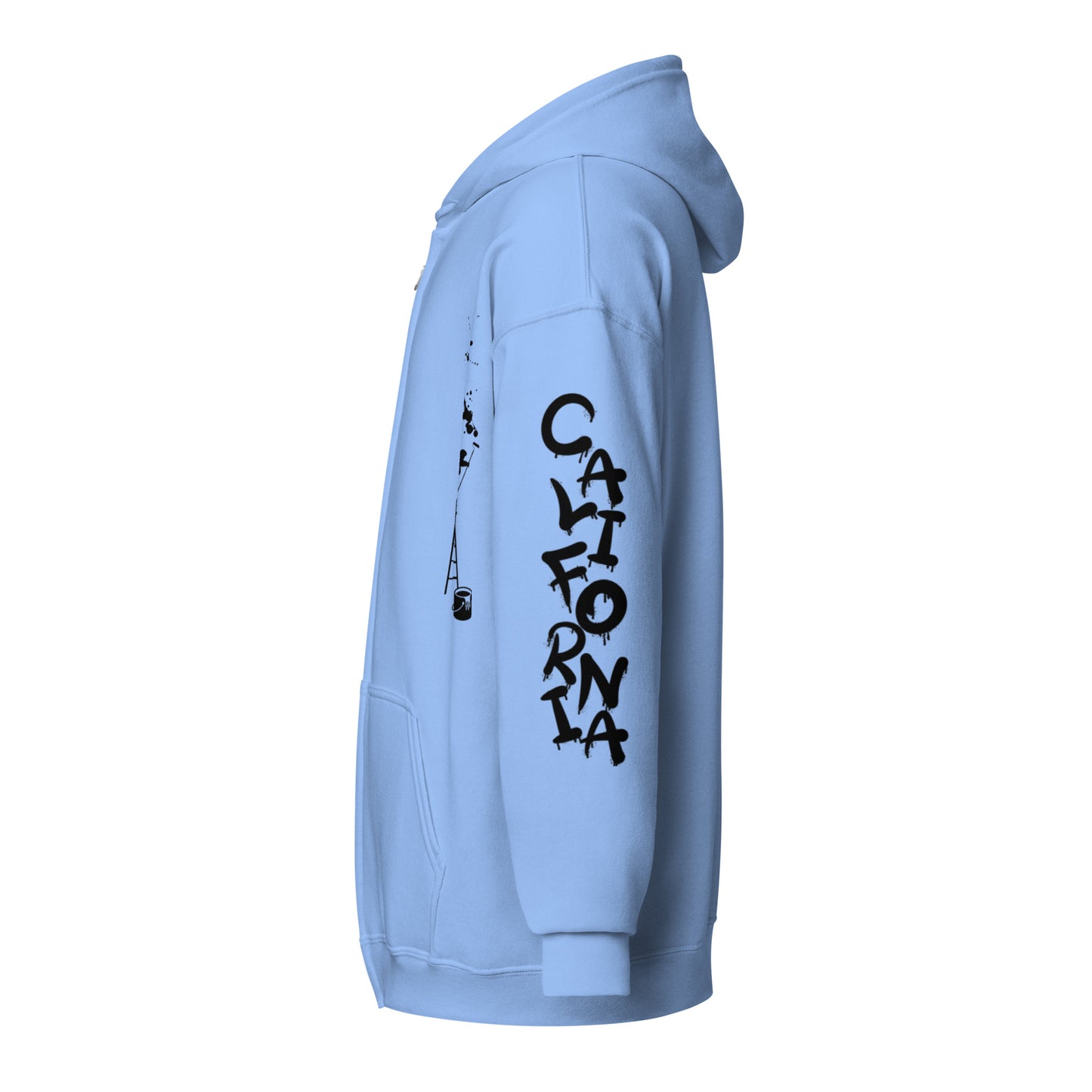 California Japanese Katakana, graffiti art Unisex heavy blend zip hoodie