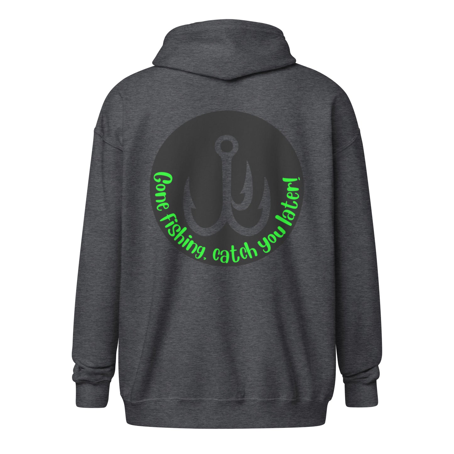 I'm a man Gone Fishing Unisex heavy blend zip hoodie