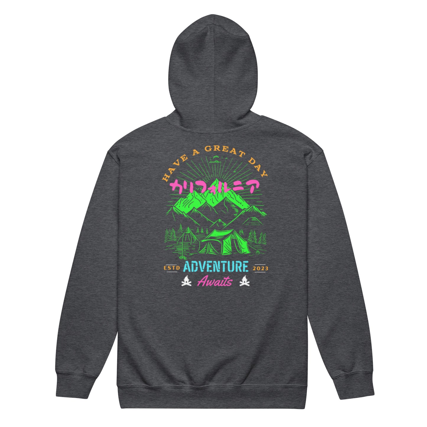 Have a Great Day California Unisex heavy blend zip hoodie