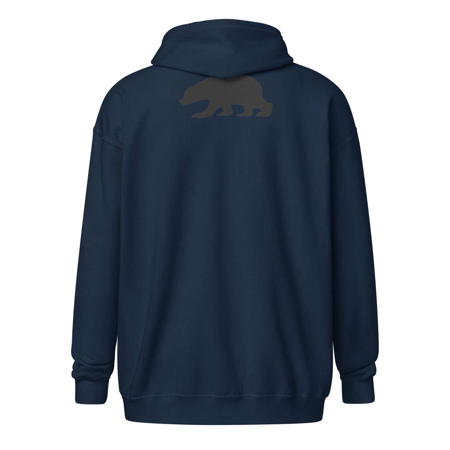 California, Grizzly Bear, Japanese, Katakana, Unisex heavy blend zip hoodie