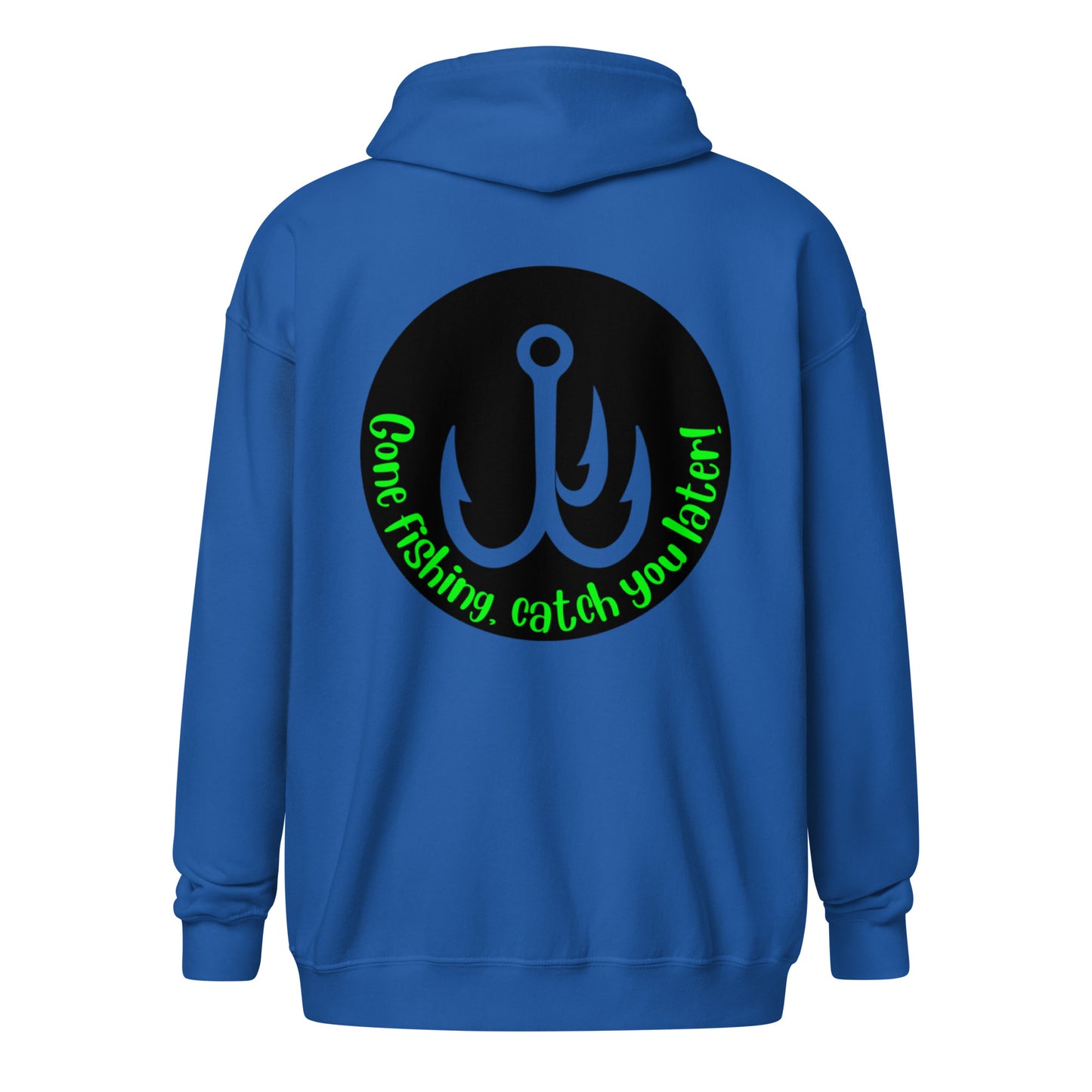 I'm a man Gone Fishing Unisex heavy blend zip hoodie