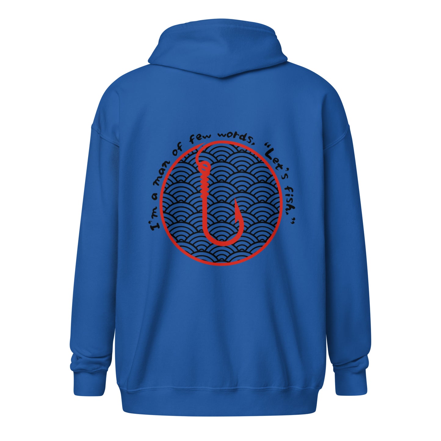 I'm a man Fishing Tuna Unisex heavy blend zip hoodie