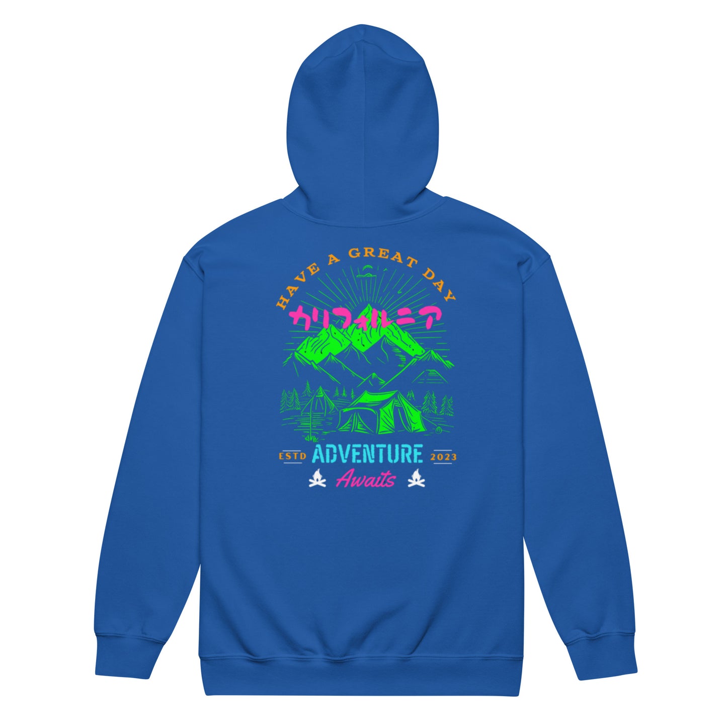 Have a Great Day California Unisex heavy blend zip hoodie