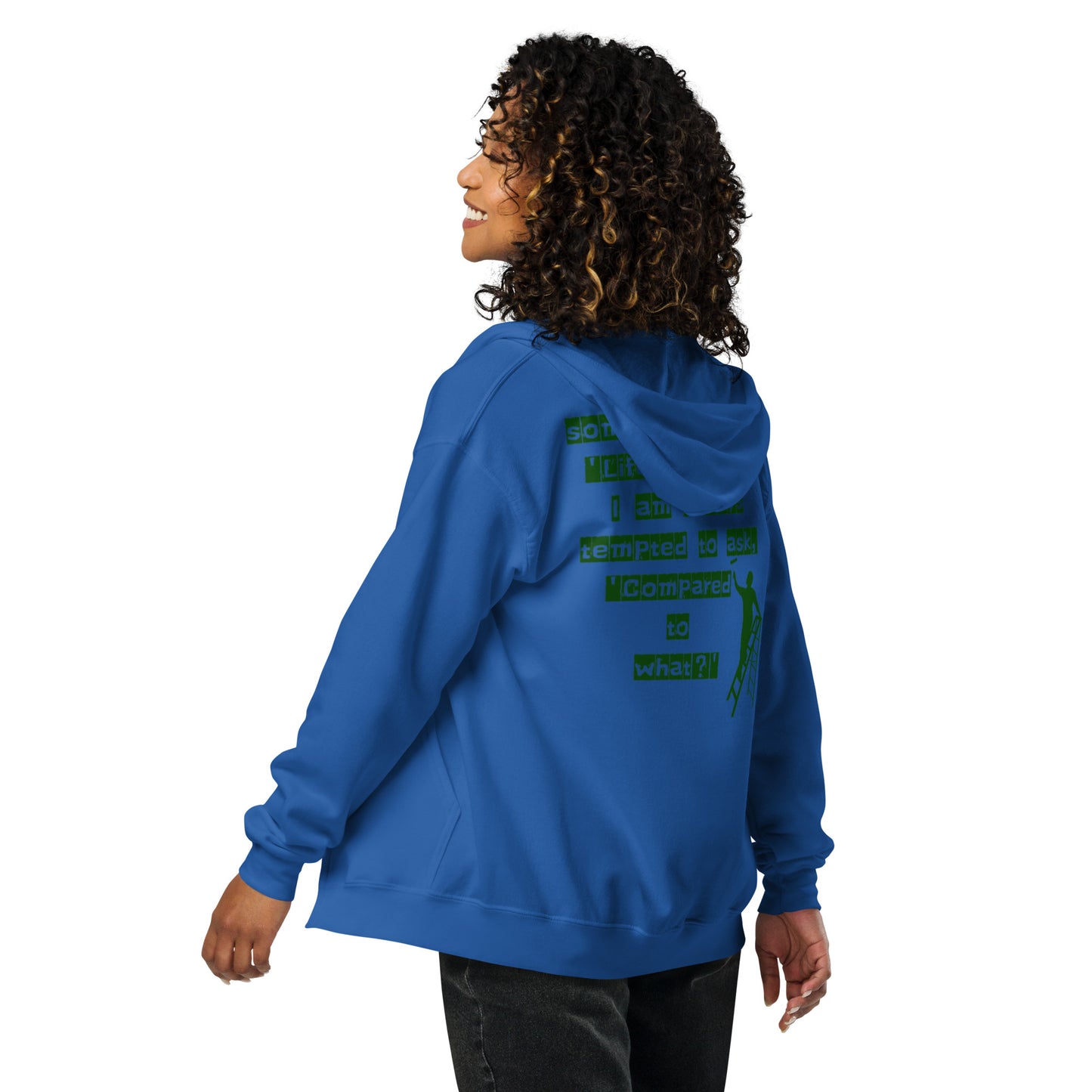 'Life is hard,' Unisex heavy blend zip hoodie