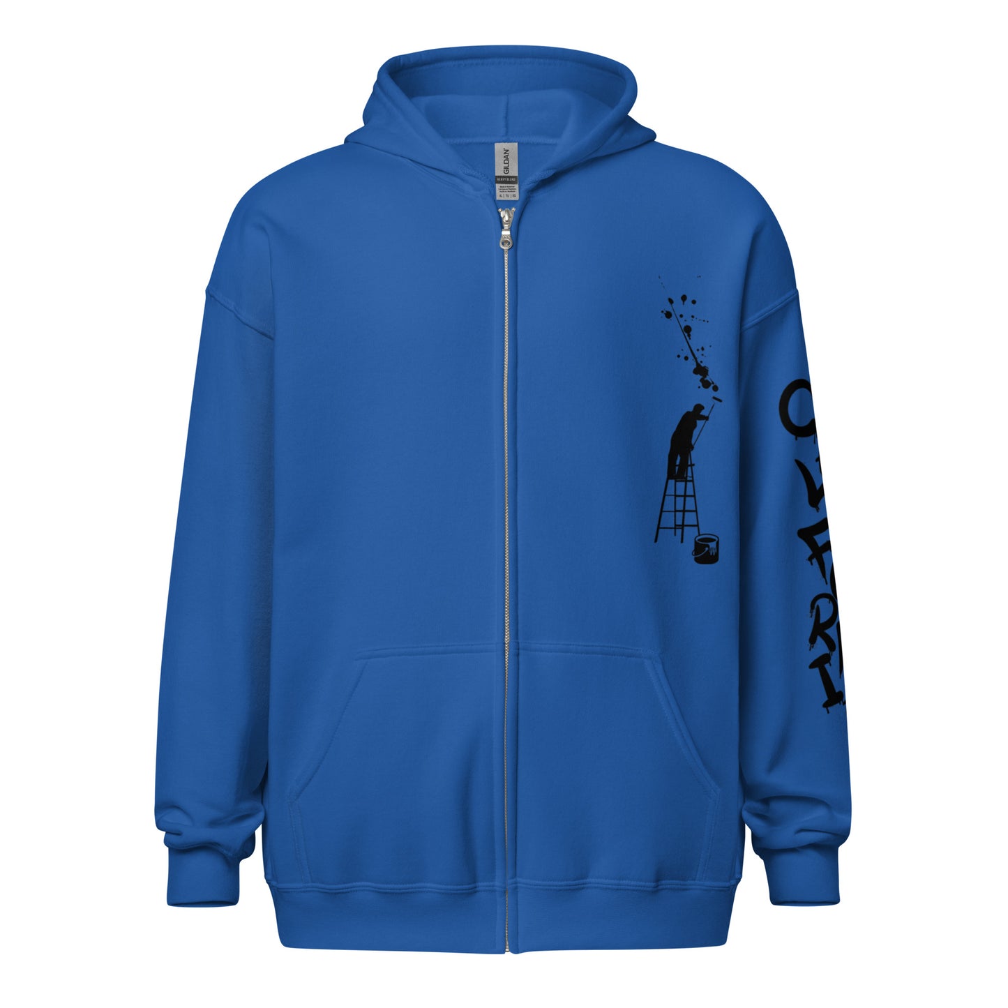 California Japanese Katakana, graffiti art Unisex heavy blend zip hoodie
