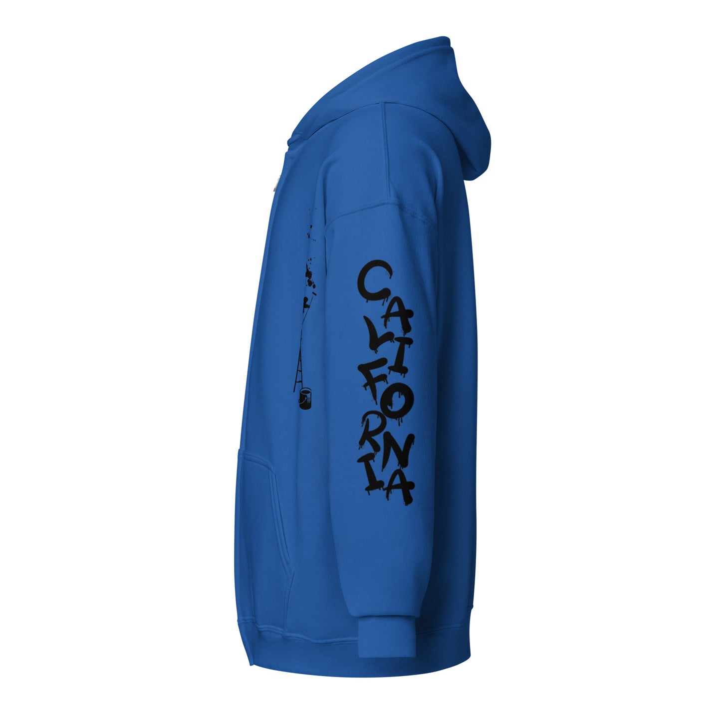California Japanese Katakana, graffiti art Unisex heavy blend zip hoodie