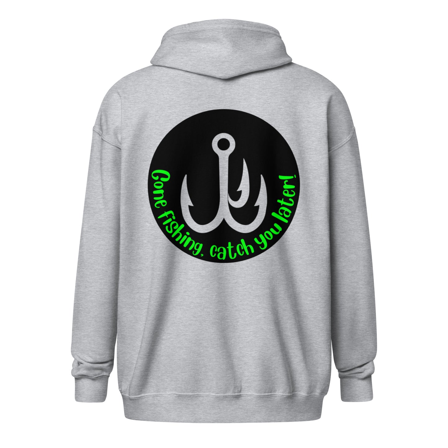 I'm a man Gone Fishing Unisex heavy blend zip hoodie