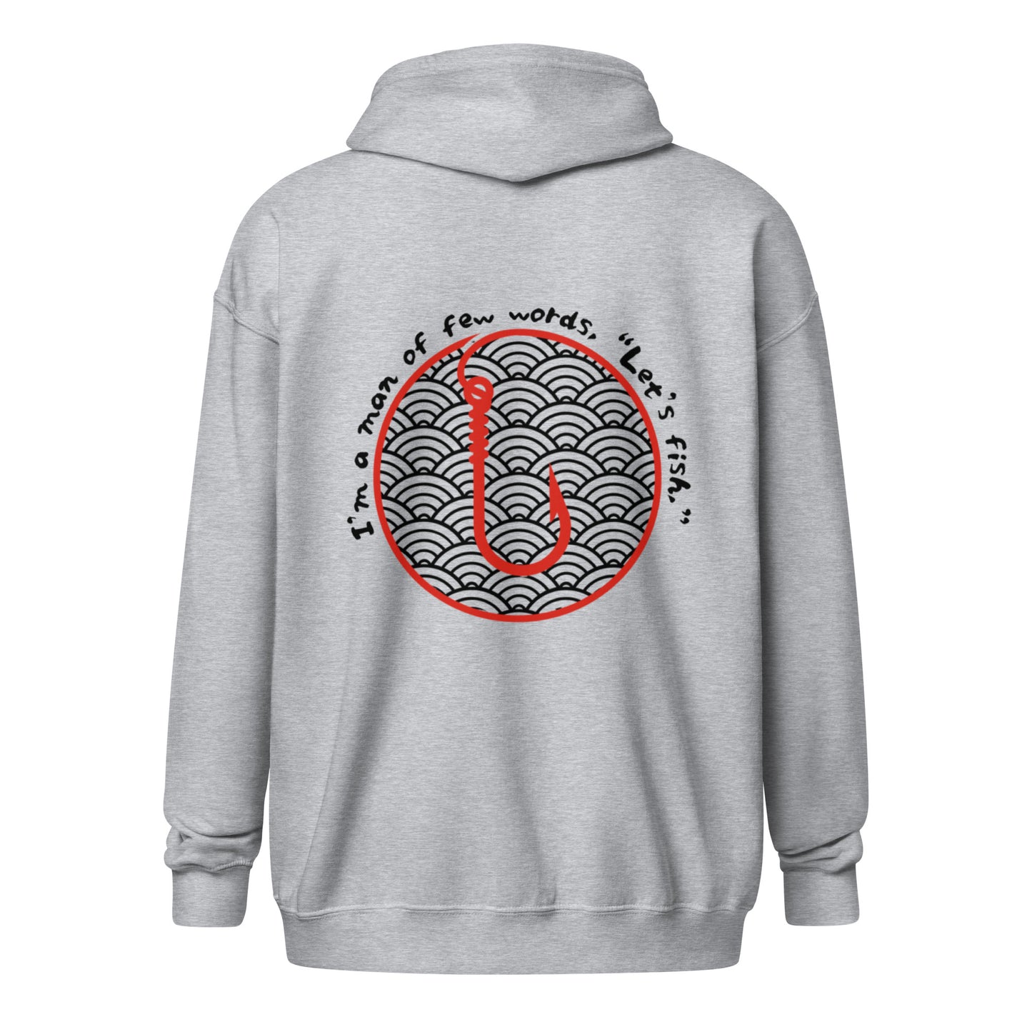 I'm a man Fishing Tuna Unisex heavy blend zip hoodie