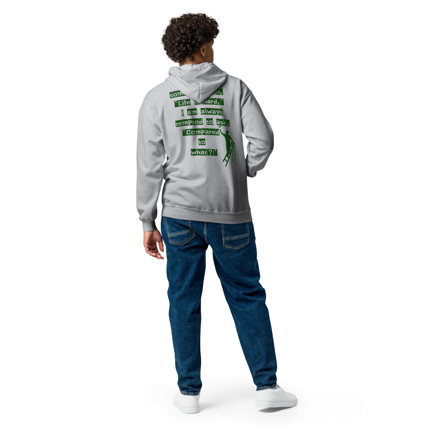 'Life is hard,' Unisex heavy blend zip hoodie