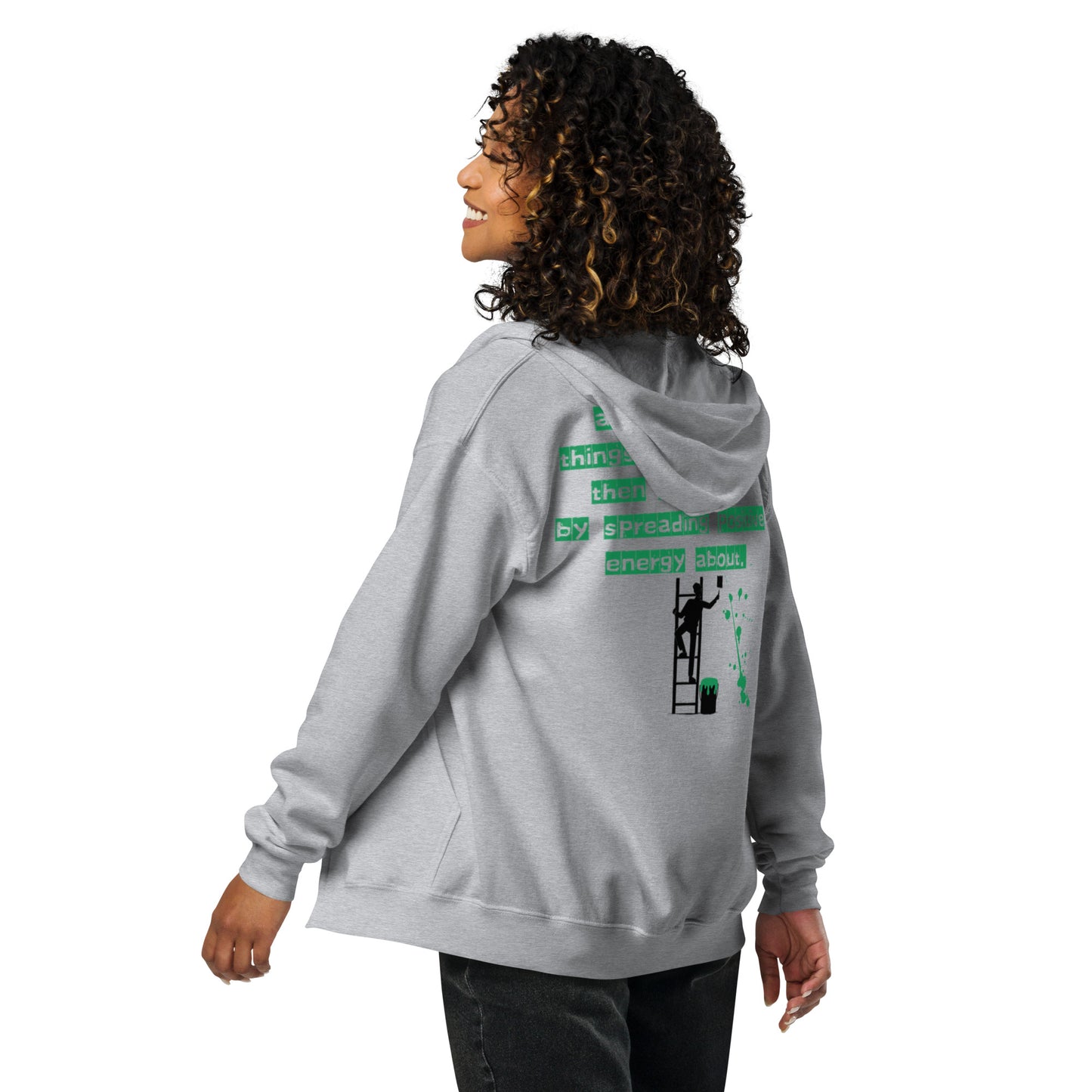 If you want to attract positive things into your life, Unisex heavy blend zip hoodie