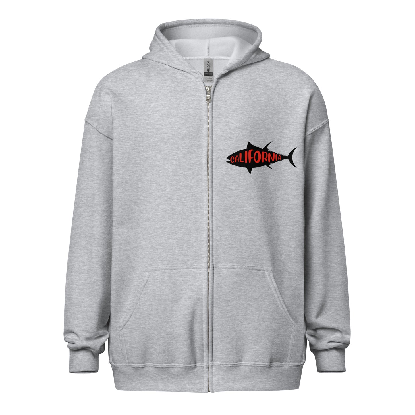 I'm a man Fishing Tuna Unisex heavy blend zip hoodie