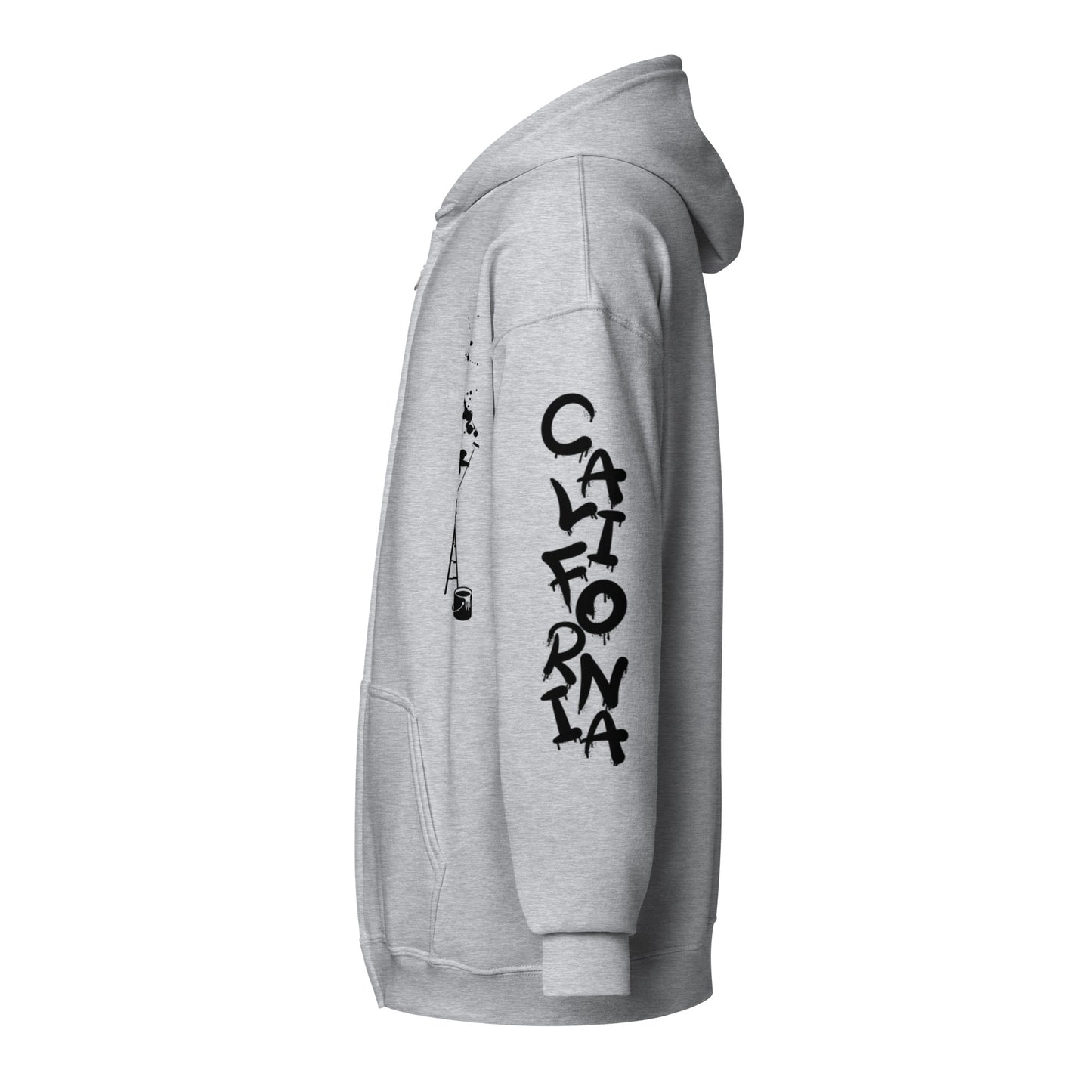 California Japanese Katakana, graffiti art Unisex heavy blend zip hoodie