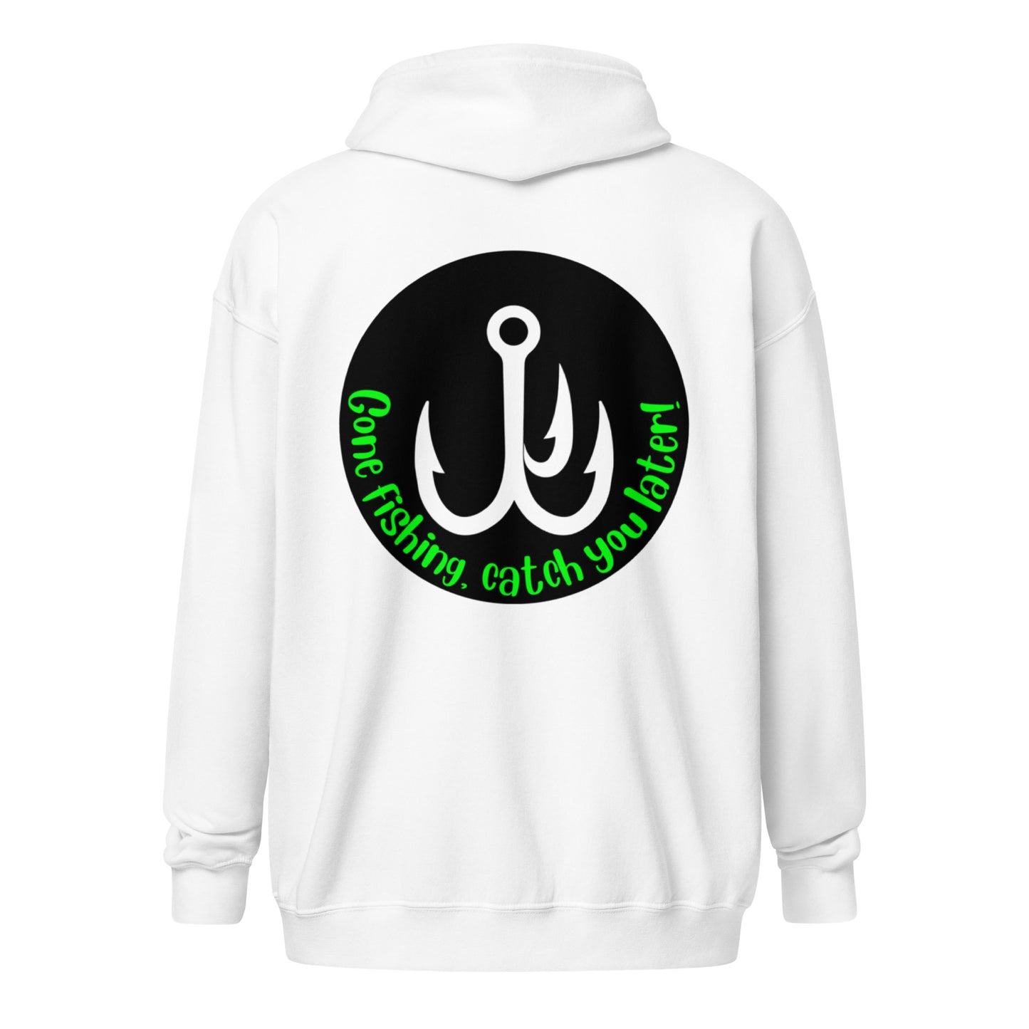 I'm a man Gone Fishing Unisex heavy blend zip hoodie
