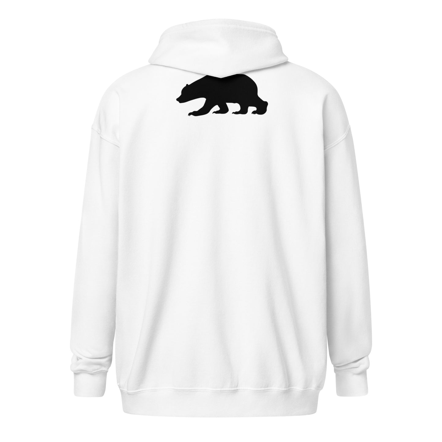 California, Grizzly Bear, Japanese, Katakana, Unisex heavy blend zip hoodie