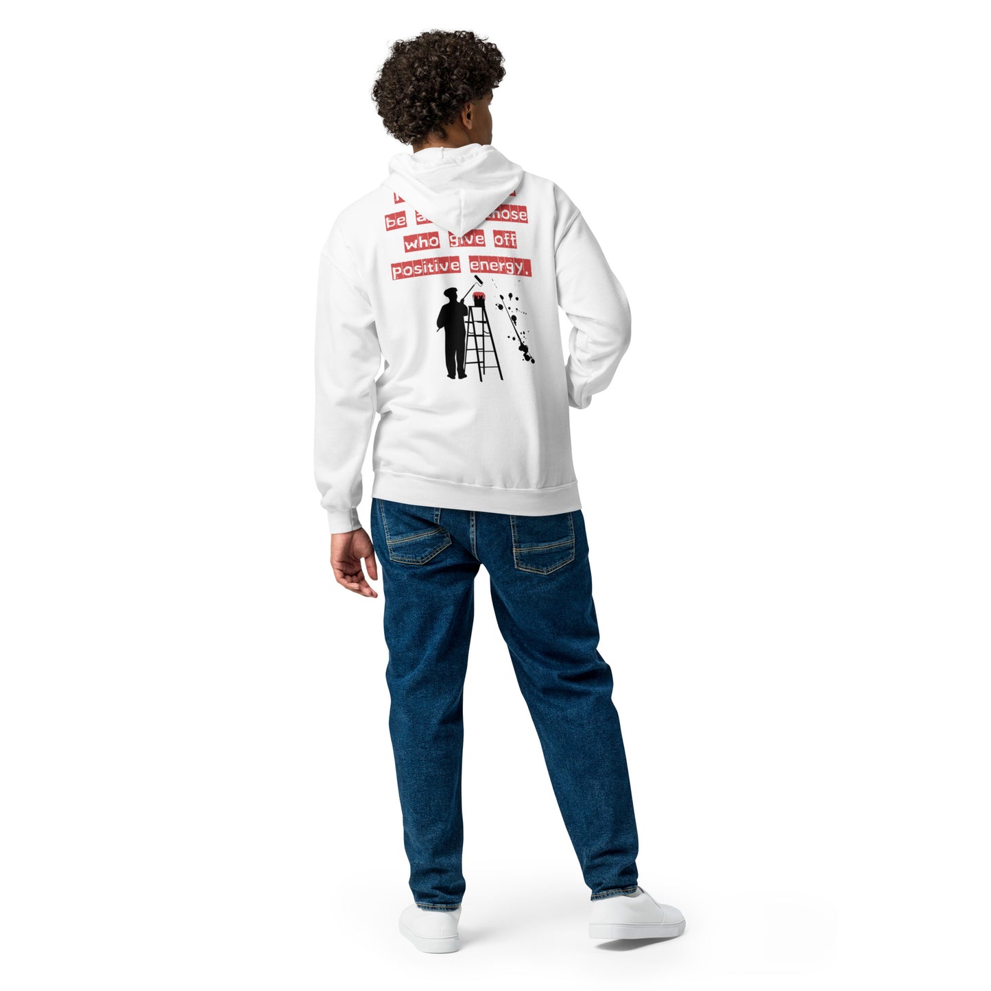 People like to be around those who give off positive energy. Unisex heavy blend zip hoodie