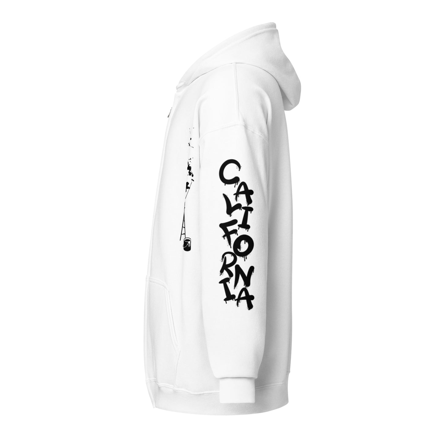 California Japanese Katakana, graffiti art Unisex heavy blend zip hoodie