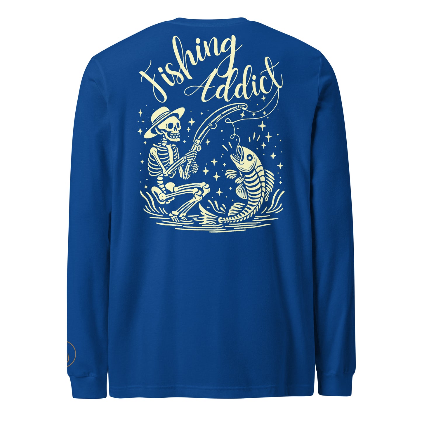 Fishing Straw hat Skeleton, Fishing Tattoo, Fishing Addict, Fishing Gift, Fishing Hoodie, Fishy hoodie, Dad Gift, Unisex Long Sleeve Tee