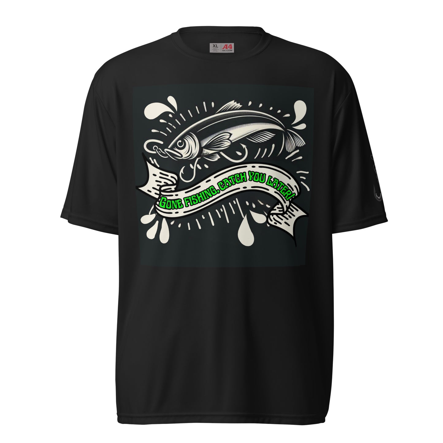 Fishing Dad, Cool, Kawaii, Unisex performance crew neck t-shirt