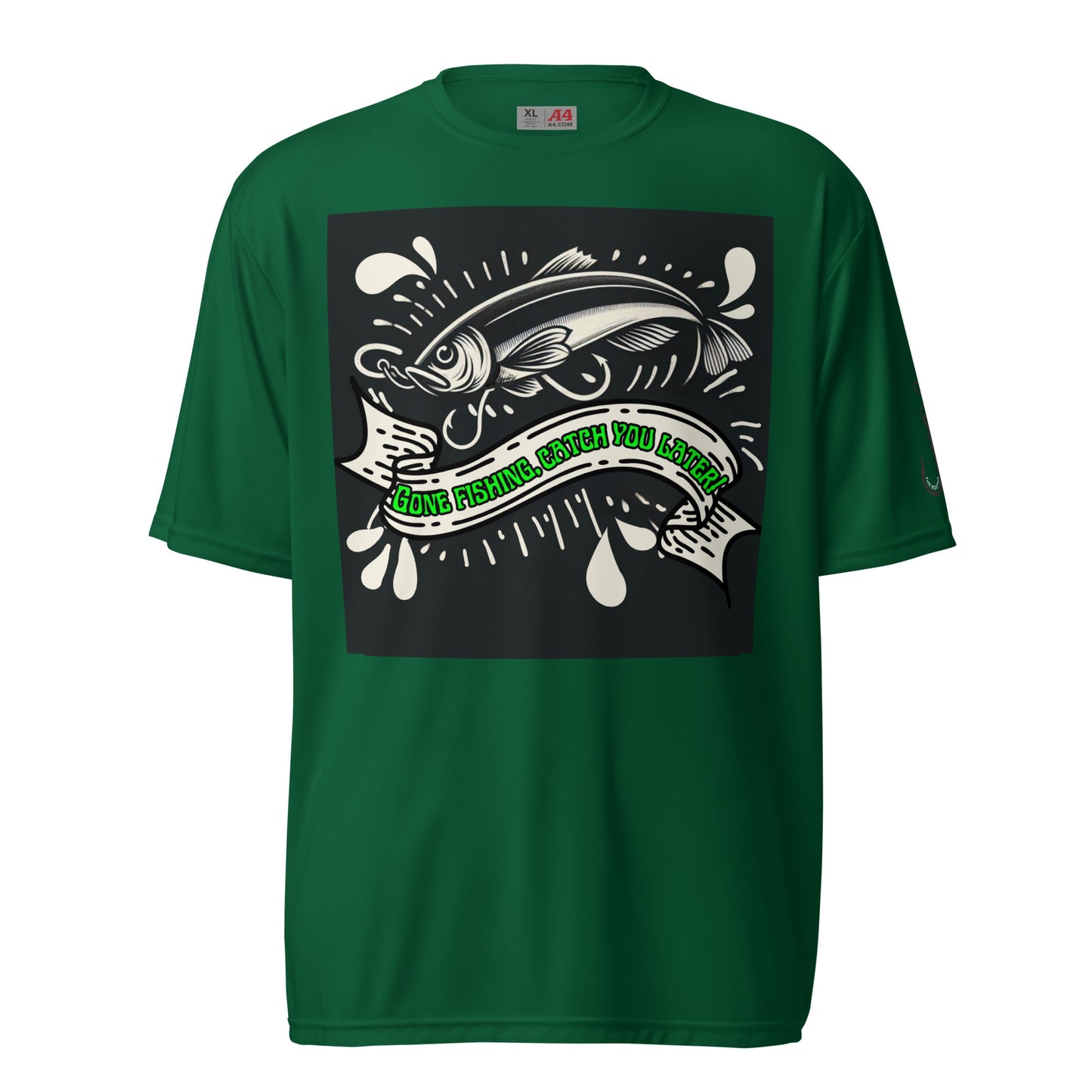 Fishing Dad, Cool, Kawaii, Unisex performance crew neck t-shirt
