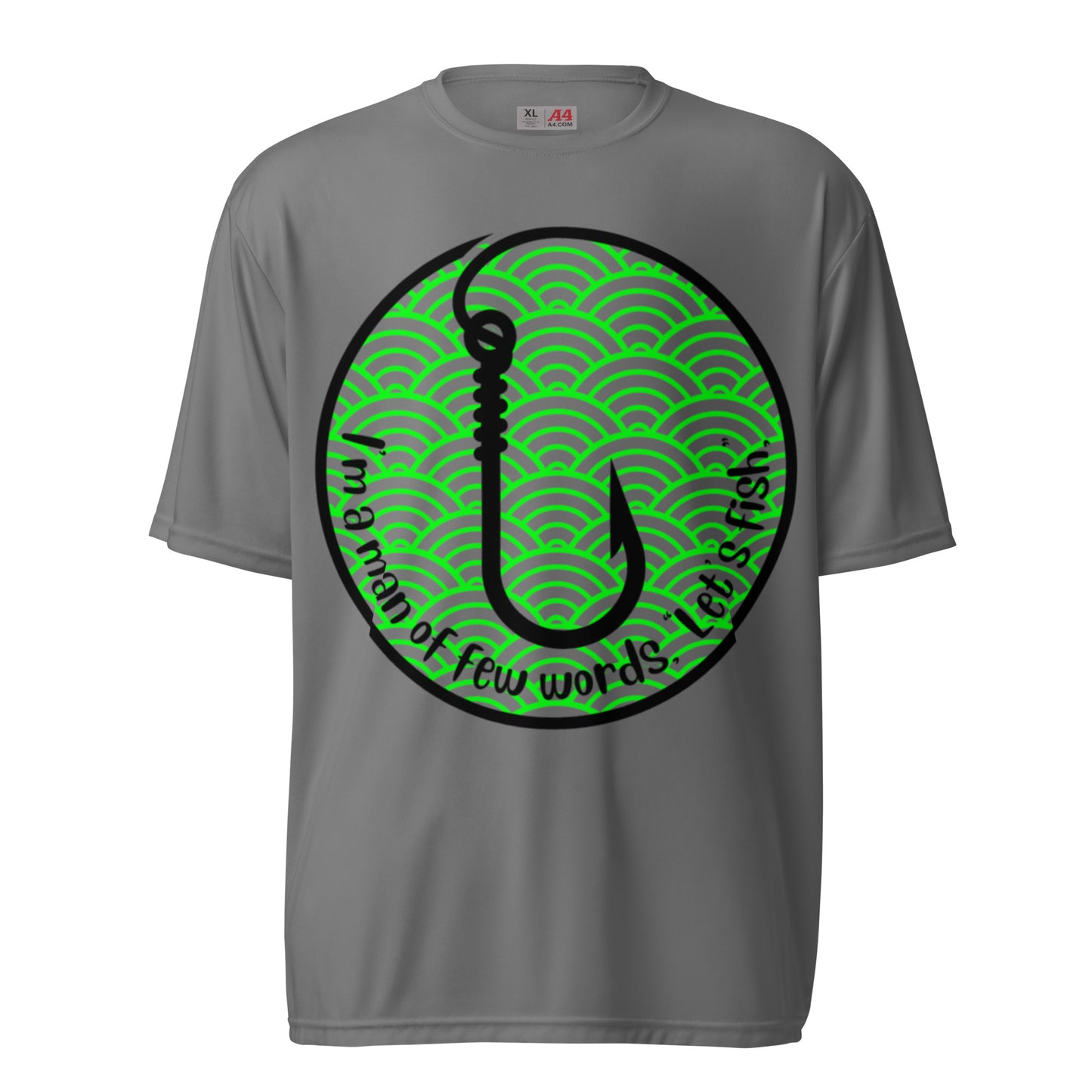 I'm a man Fishing Unisex performance crew neck t-shirt