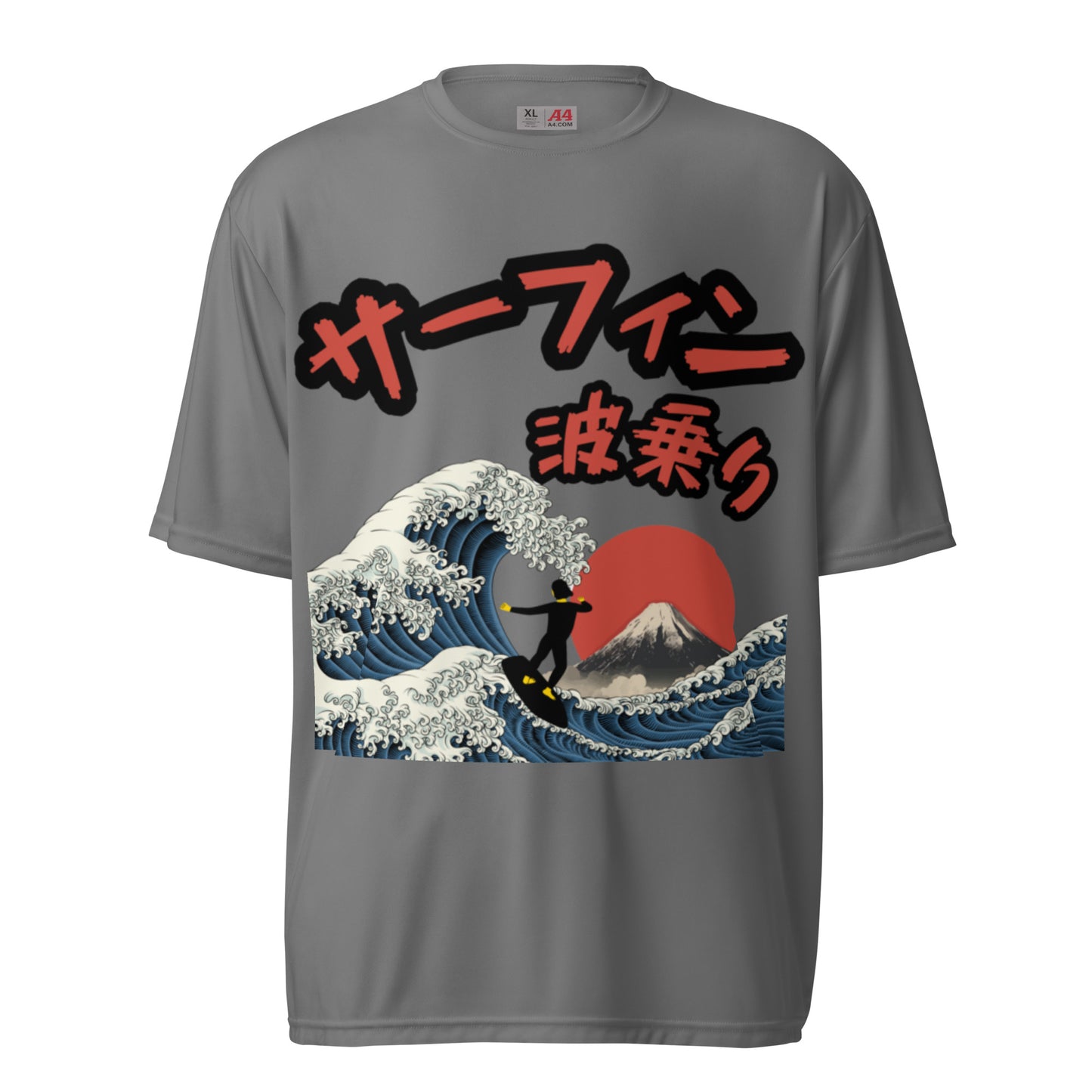 Surfing Unisex performance crew neck t-shirt