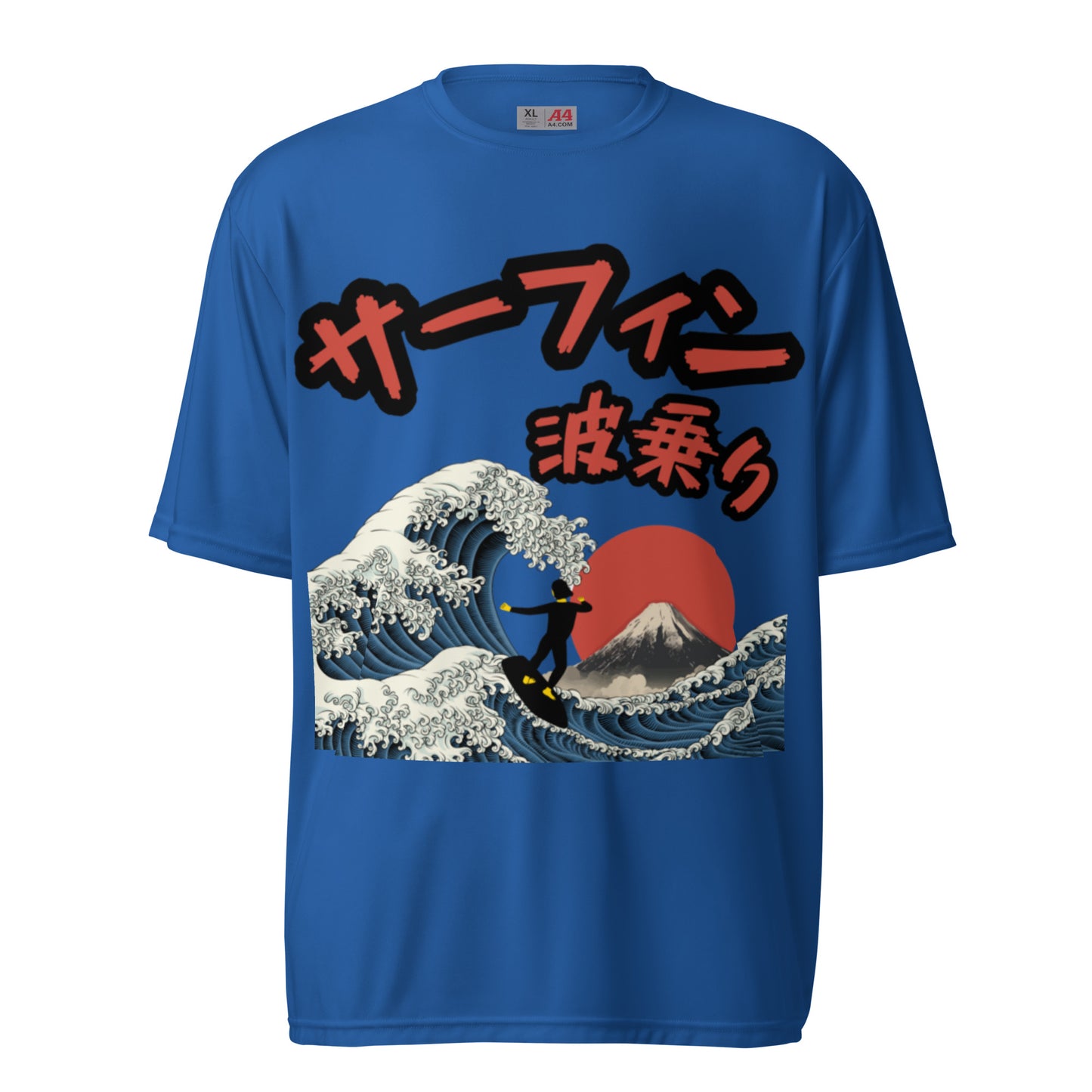Surfing Unisex performance crew neck t-shirt
