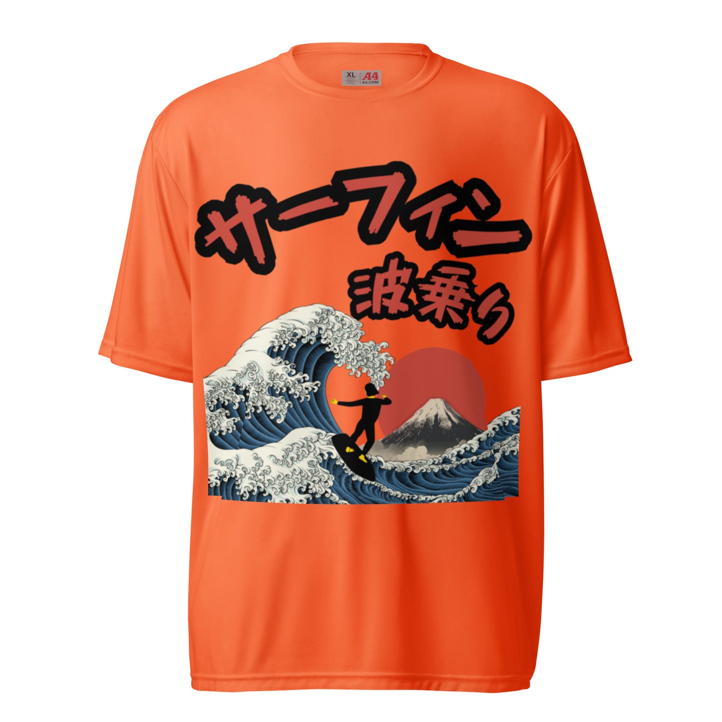 Surfing Unisex performance crew neck t-shirt