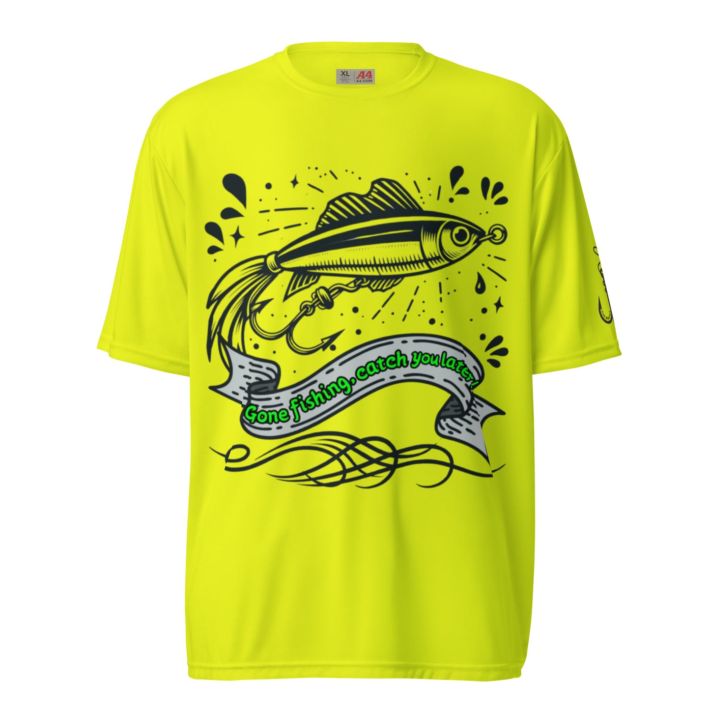 Fishing, Fishing Dad, Tattoo, Kawaii Unisex performance crew neck t-shirt