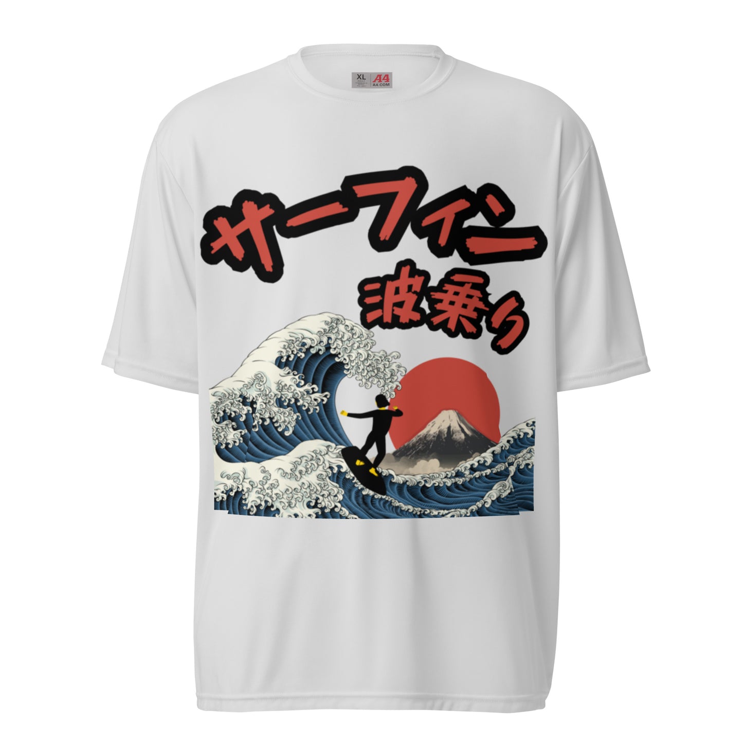 Surfing Unisex performance crew neck t-shirt