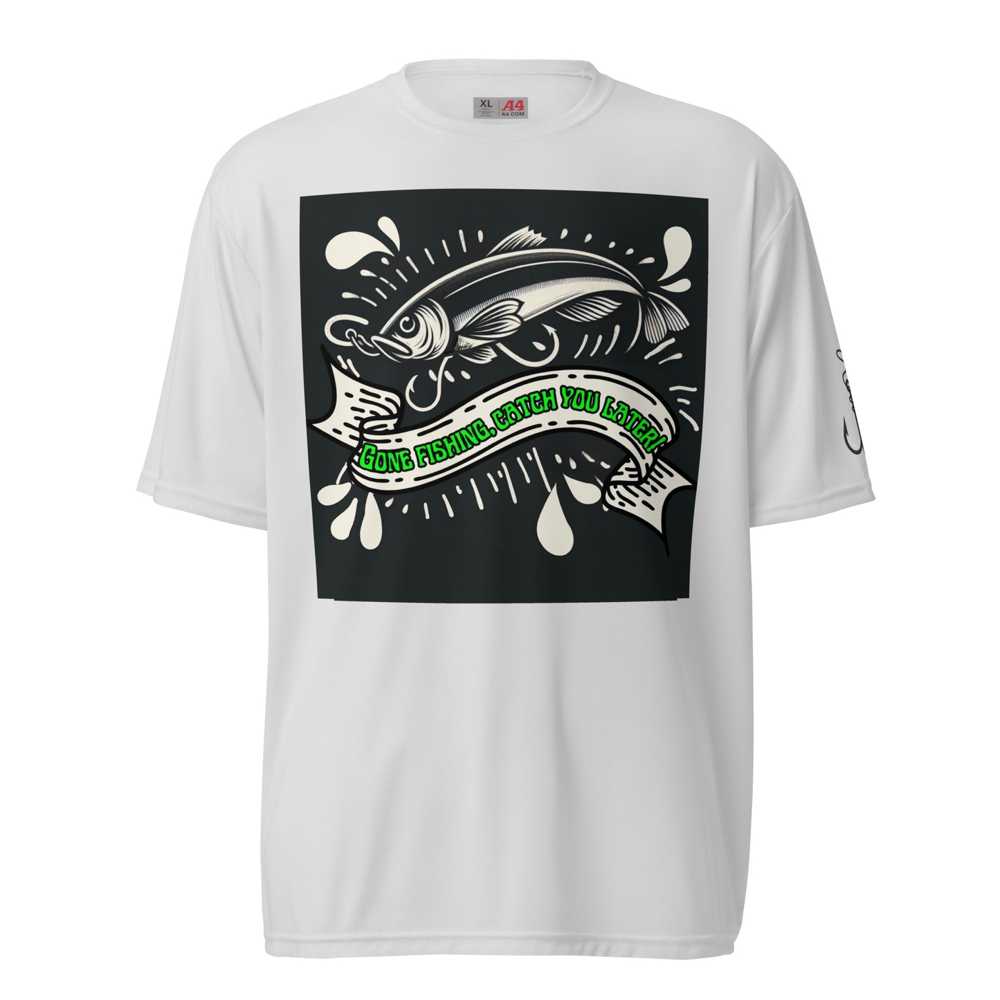 Fishing Dad, Cool, Kawaii, Unisex performance crew neck t-shirt