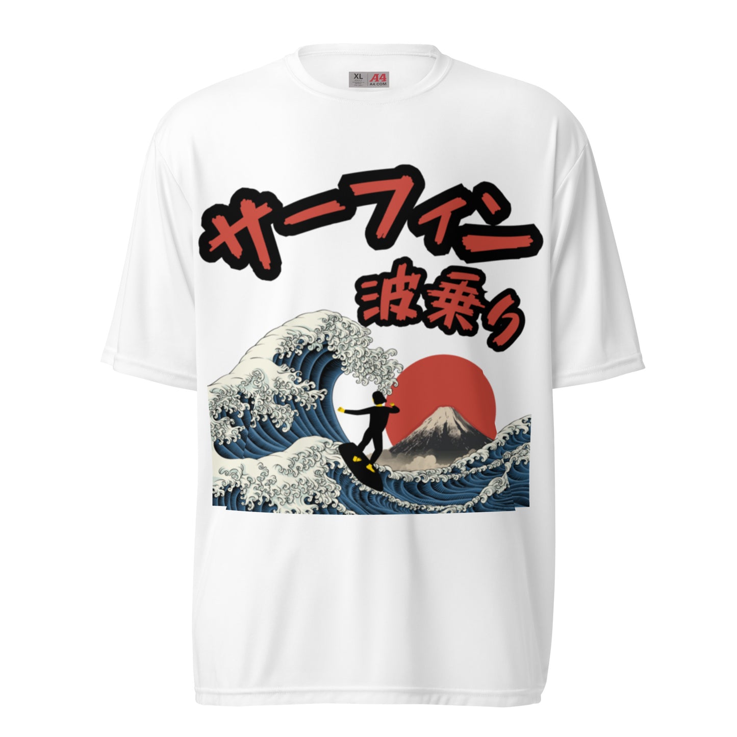 Surfing Unisex performance crew neck t-shirt