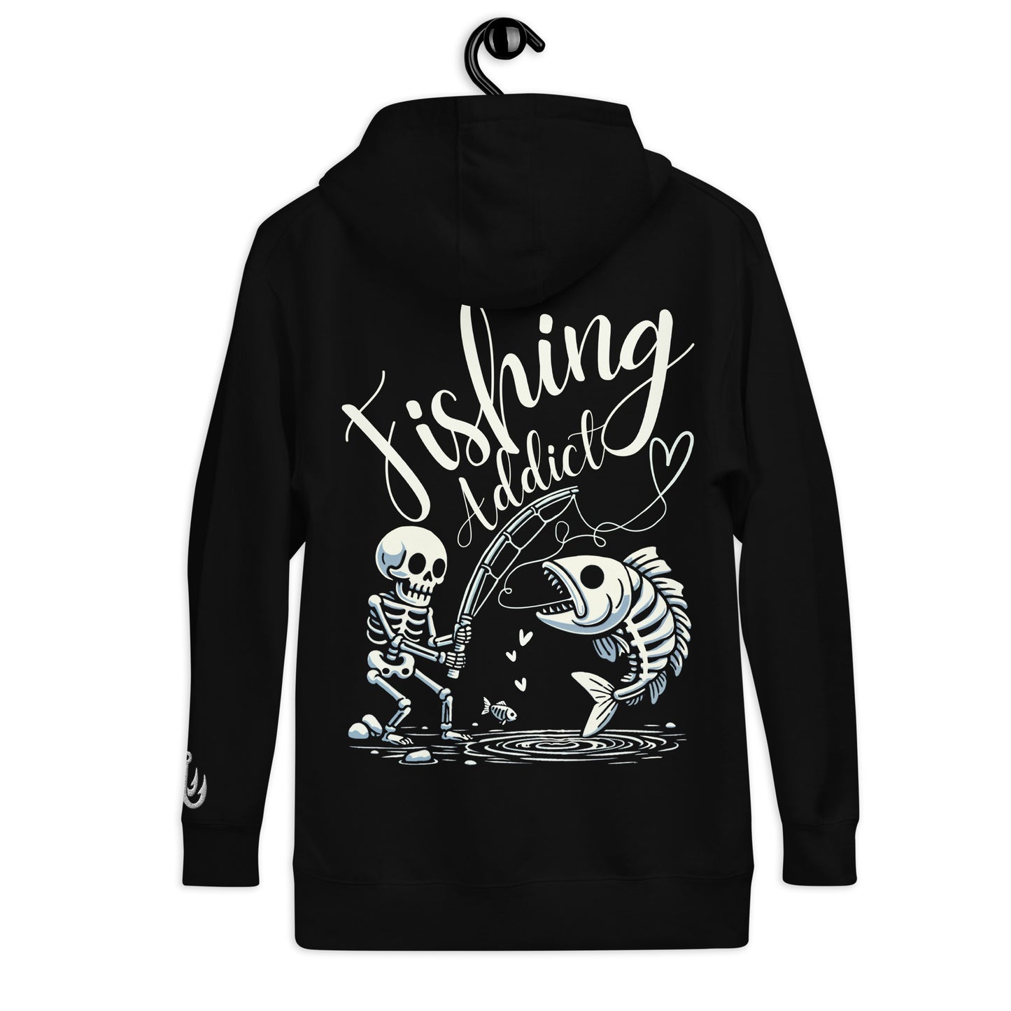 Fishing Skeleton, Fishing Tattoo, Fishing Addict, Fishing Gifts, Fishing Hoodie, Fishy hoodie, Husband Hoodie, Dad Gift, Unisex Hoodie