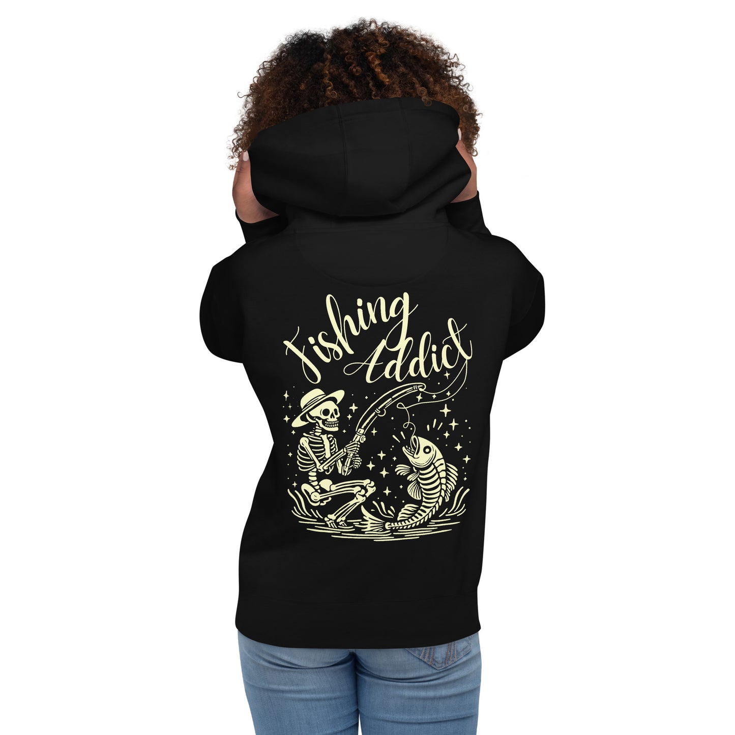 Fishing Straw hat Skeleton, Fishing Tattoo, Fishing Addict, Fishing Gift, Fishing Hoodie, Fishy hoodie, Husband Hoodie, Dad Gift, Unisex Hoodie