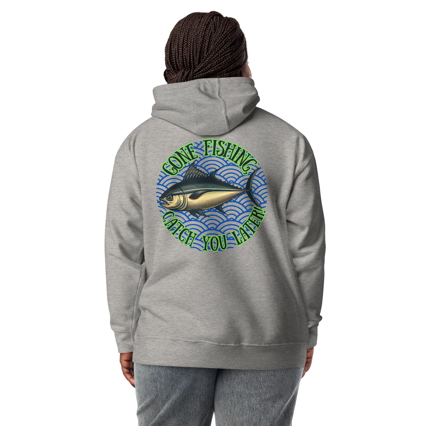 Fishing, Fishing Dad, Gone Fishing, Tuna Fishing, fishing lure, kawaii, father's day gift, Best Gift For Dad, 100% cotton, Unisex Hoodie