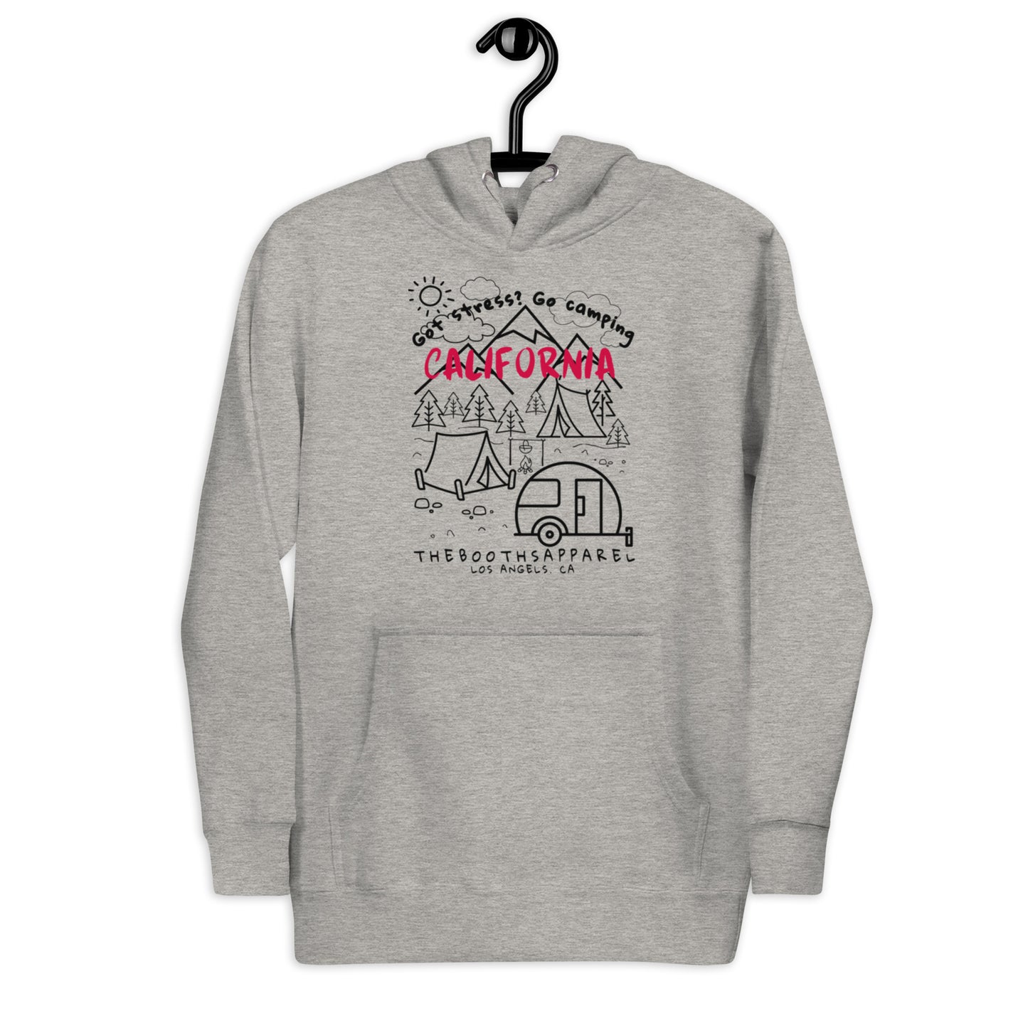 California Got Stress Black Unisex Hoodie