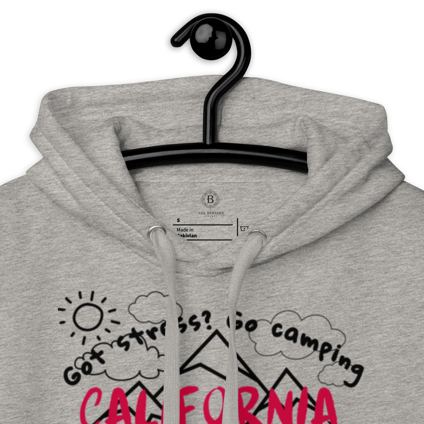 California Got Stress ? Got Stress Black sleeve Unisex Hoodie