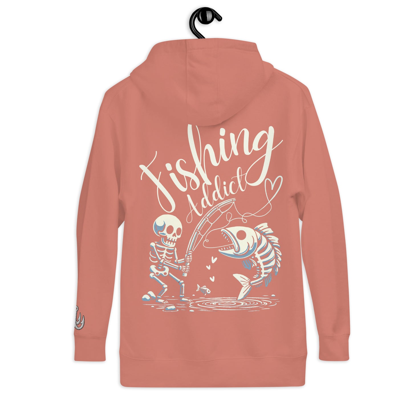 Fishing Skeleton, Fishing Tattoo, Fishing Addict, Fishing Gifts, Fishing Hoodie, Fishy hoodie, Husband Hoodie, Dad Gift, Unisex Hoodie
